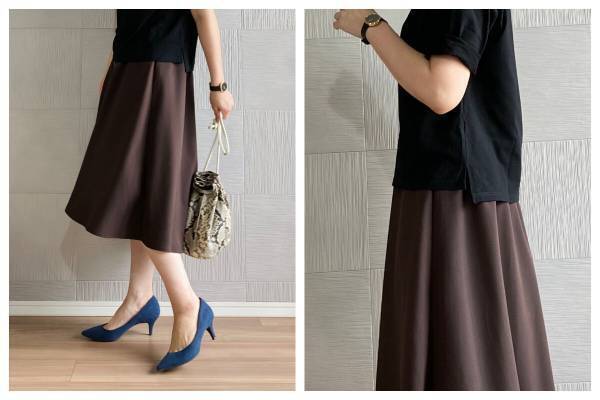 マックハウスに大人デビュー！ ひざ下丈フレアスカートをプチプラで攻略
