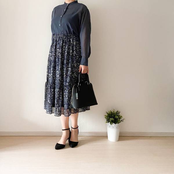 UNIQLOのシフォンティアードロングスカートは今が買いどき！