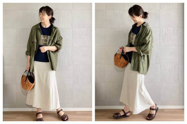 【40代】夏秋コーデで着回せる！ こっくりカラーのプチプラTシャツ