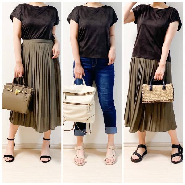 【UNIQLO】買って損なし。アラフォー着回しコーデに990円Tが便利！