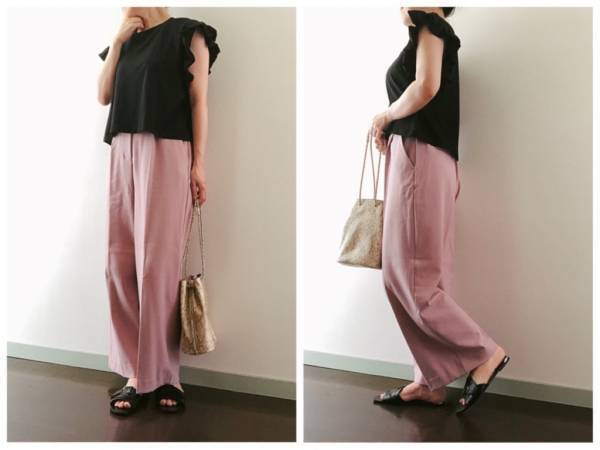 【ZARA】大人気！フリルTシャツで、40代の夏コーデをかわいくアップデート