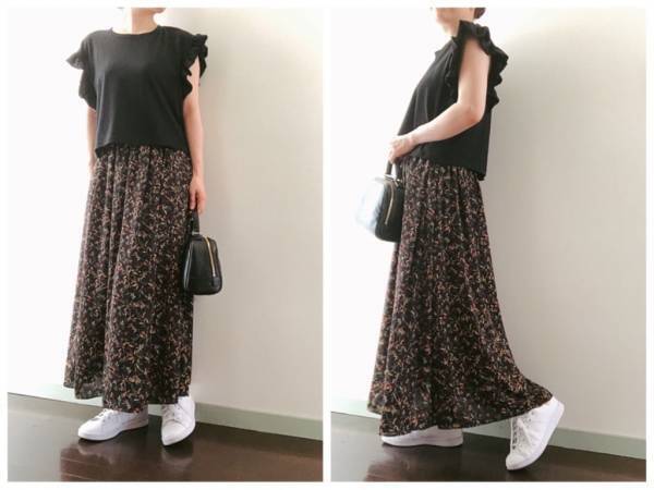 【ZARA】大人気！フリルTシャツで、40代の夏コーデをかわいくアップデート