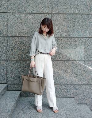 【UNIQLO】アラフォー向けおしゃれチュニックの処方箋。バンドカラーならシックに着こなせる！