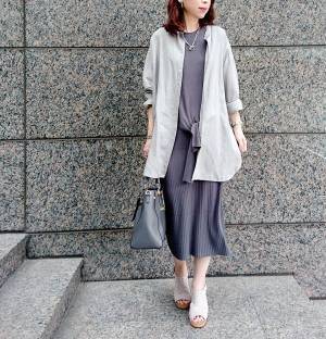 【UNIQLO】アラフォー向けおしゃれチュニックの処方箋。バンドカラーならシックに着こなせる！