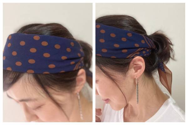 【GUスカーフ】40代におすすめ！ ワンアイテムで真夏のコーデをアップデート