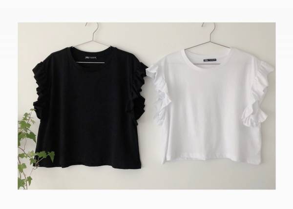 40代におすすめ極上品！ ZARAで見つけたフリル付きTシャツが超優秀！