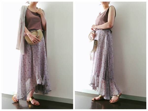 【GU】秋まで使える高見え２WAYタンクトップで今旬アラフォーコーデ