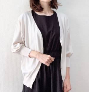 GUのパフスリーブカーディガン990円が高見え＆今から秋まで着られておすすめ