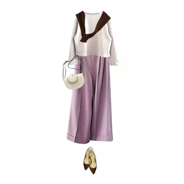 【GU】スウェットライクなプルオーバーがきれいめアラフォーコーデと好相性！