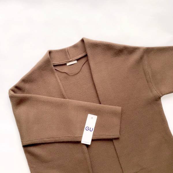 【GU】秋アウターはニットロングガウンでキマり！ STAY HOMEにもお出かけにも◎