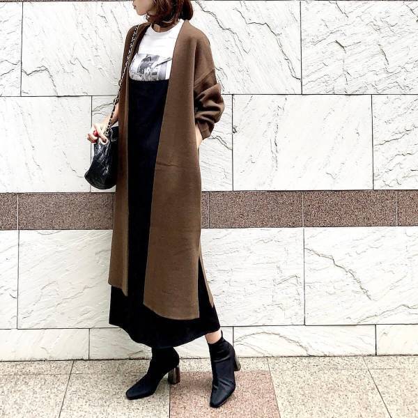 【GU】秋アウターはニットロングガウンでキマり！ STAY HOMEにもお出かけにも◎