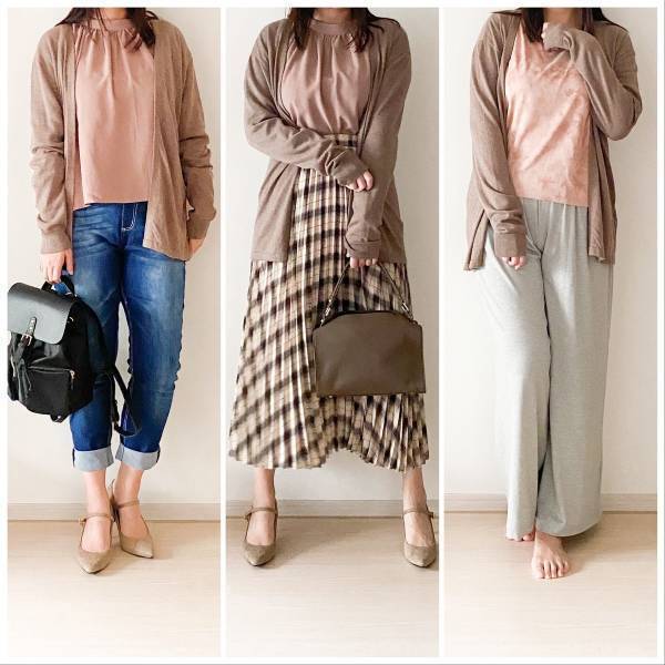 GUのメンズニットで抜け感たっぷりに着こなすのが気分。彼ともシェアできて◎