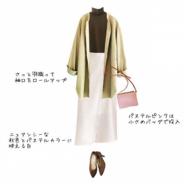 【しまむらコラボ】くすみグリーンが旬。1790円のコーデュロイチュニックが優秀