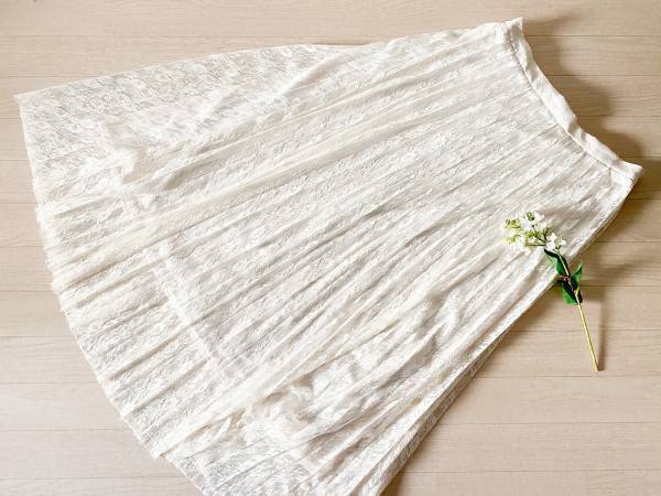 【GU】U1500でも安っぽく見えないレースプリーツロングスカートが万能！