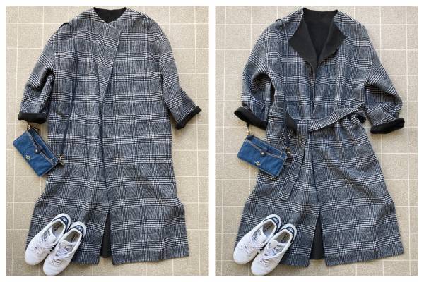 在宅勤務増！ 出番なしの通勤コートはふだんのカジュアルコーデに着まわす