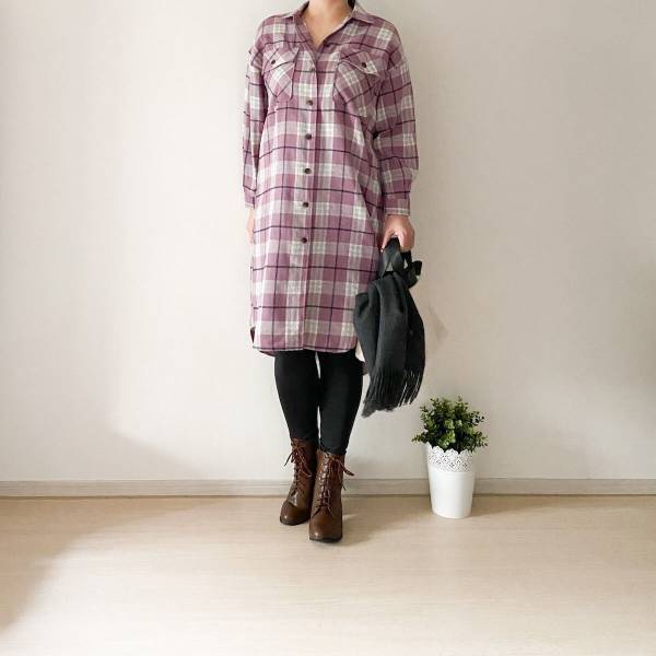 【しまむら】シャツワンピは優秀アイテム。細見えするし着まわし力も抜群