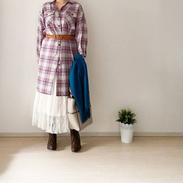 【しまむら】シャツワンピは優秀アイテム。細見えするし着まわし力も抜群