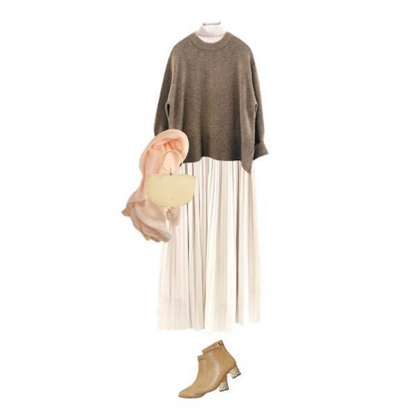 【しまむらコラボ】プチプラなのにウール混の優秀ニット。きれいめもオフィスもバッチリ決まる