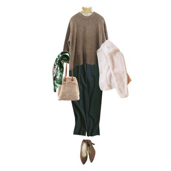 【しまむらコラボ】プチプラなのにウール混の優秀ニット。きれいめもオフィスもバッチリ決まる