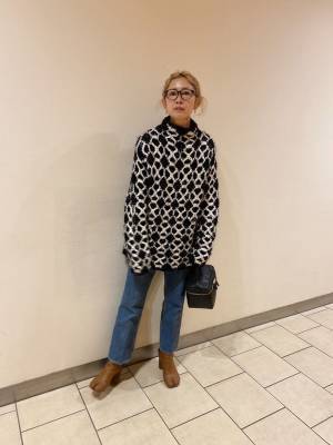 暗くなりがちな冬コーデこそ、柄アイテムでHappyに着こなす！