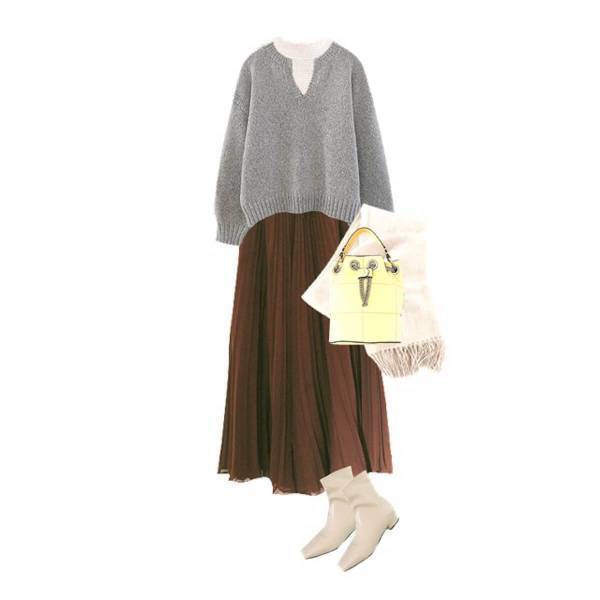 【GU】セールでお得買い。今っぽ冬ニットがあればレイヤードがキマる！