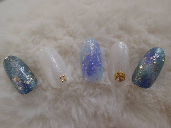 ギャラクシーネイルの簡単なやり方【マニキュアでセルフネイル】