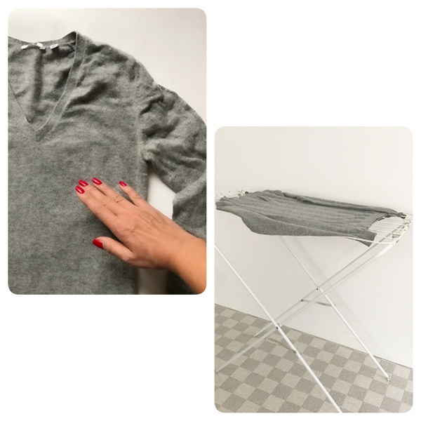 【DRESSな洗濯】「水洗い不可」のカシミヤセーターを手洗いしてみた