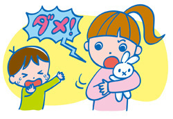 友達や妹に対して威圧的な言い方をします