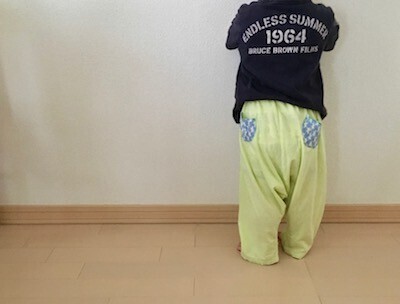 ママのトップスを子どものボトムスに！いらない服は「生地」と考えよう