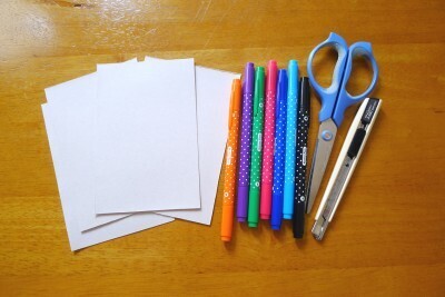 いつもの風景で遊べる「切り抜きカード」を子どもと作ろう