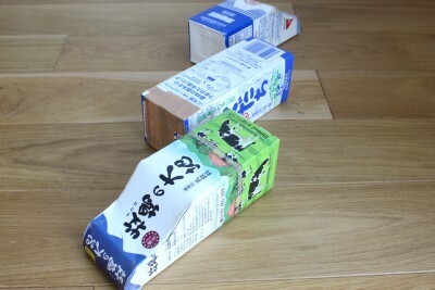 新幹線大好きな息子と、牛乳パックでリアルな連結モデルを作ってみた！