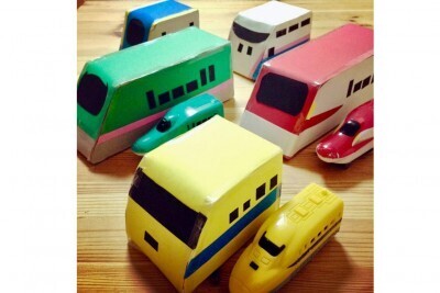 新幹線大好きな息子と、牛乳パックでリアルな連結モデルを作ってみた！