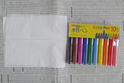 手軽にアート体験！ティッシュとカラーペンで花火を描こう！