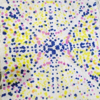 手軽にアート体験！ティッシュとカラーペンで花火を描こう！