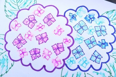雨の日だからできる！水滴で遊ぶ「にじみ絵」