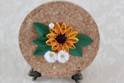 かわいい夏の工作！ペーパークイリングでヒマワリができた