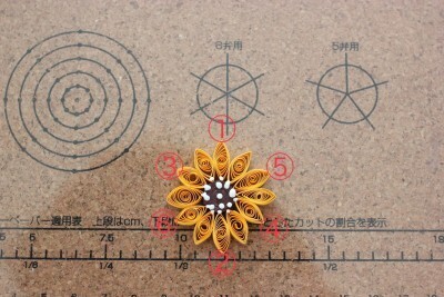 かわいい夏の工作！ペーパークイリングでヒマワリができた