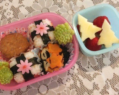 クリスマスツリーのお弁当はおにぎりベースで簡単☆