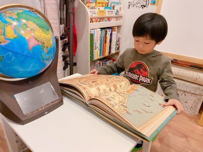 きっかけは100均お風呂用地図。5歳で日本・世界地図を覚えちゃった！
