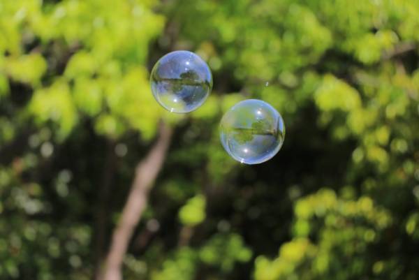 ️雨の日こそシャボン玉！割れにくいから楽しめる