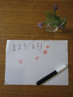 ママの言うことは聞かない！意地っ張りな娘がひらがなを習得するまで