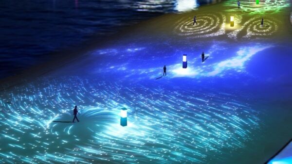 お台場が幻想的な海に！　約3,000㎡を彩る、光のサウンドエンタテインメントが登場