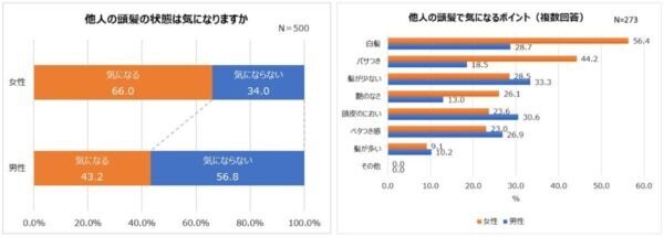 女性の6割以上が気にしている!?　30～50代男女の「髪の悩みランキング」