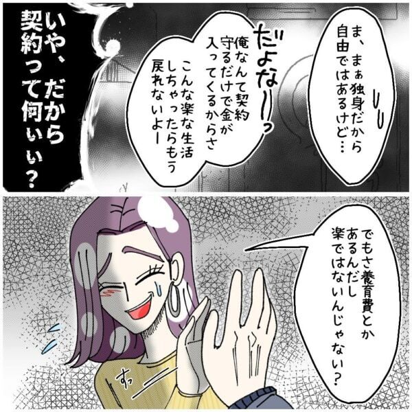 いや“契約”って何ぃぃっ!!?　バツイチ独身男が「送金して～」と連絡した相手とは……？【ないものねだりの女達。 #575】