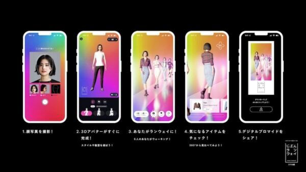 新しい買物体験。3Dアバター試着サービス「じぶんランウェイ」のスマホ版が公開