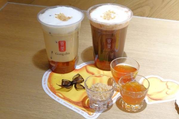 ゴンチャのバレンタインがかわいすぎる！　ハニーを使った優しいドリンクと限定ボトルが登場