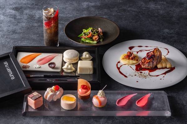 シュウ ウエムラの春コレクションがアフタヌーンティーに！ キンプトン新宿東京コラボで春を先取り