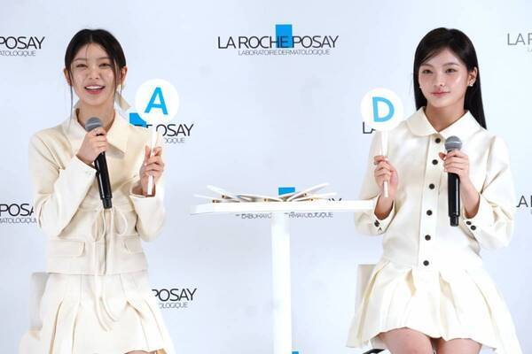 ILLIT・MOKA、IROHAの美肌の秘訣は？　「ラ ロッシュ ポゼ」トーンアップUVアンバサダーに就任