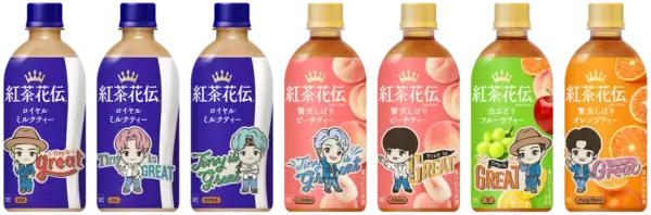 「TinyTAN」と「紅茶花伝」がコラボ！　限定デザインボトル6製品全43種類が発売