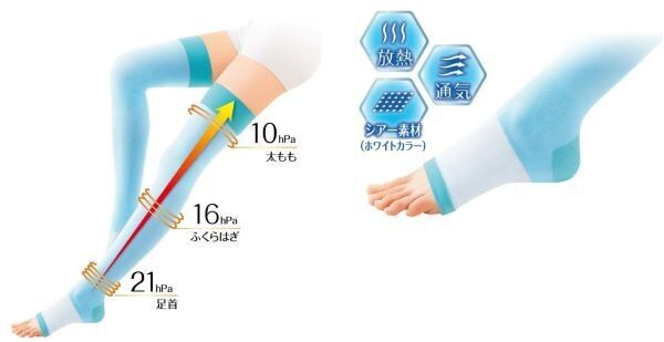 夏は“涼しく”美脚ケア。シアー素材の「スリムウォーク」が数量限定で発売